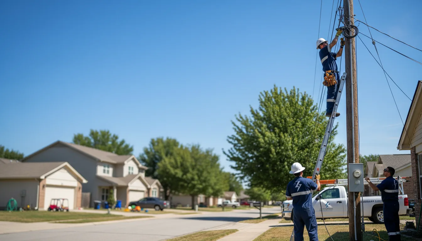 Residential electrician providing installation services in Bell City, MO